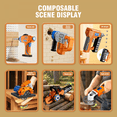 thumbnail image 2 of 6in1 Toy Drill Construction Tool Building Set, Mini Building Blocks for Kids Boys Girls Birthday Gifts(687Pieces), 2 of 6