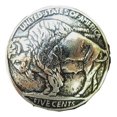 thumbnail image 1 of Botones para abrigo grandes de níquel Buffalo, metal, 19 mm, 3/4 ", juego de 6 piezas, 1 of 1