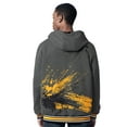 thumbnail image 4 of Men's G-III Sports by Carl Banks Black/Charcoal Pittsburgh Steelers Dual Threat Reversable Full-Zip Hooded Jacket, 4 of 4