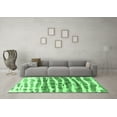 thumbnail image 3 of Ahgly Company Indoor Square Abstract Emerald Green Modern Area Rugs, 3' Square, 3 of 4
