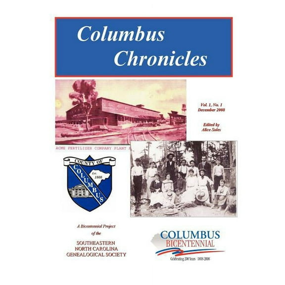 Columbus Chronicles: Vol. 1, No. 1, (Paperback)