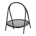 thumbnail image 4 of Cesta de frutas portátil de hierro que ahorra espacio, cesta de pie multiusos para Negro 1 nivel, 4 of 9