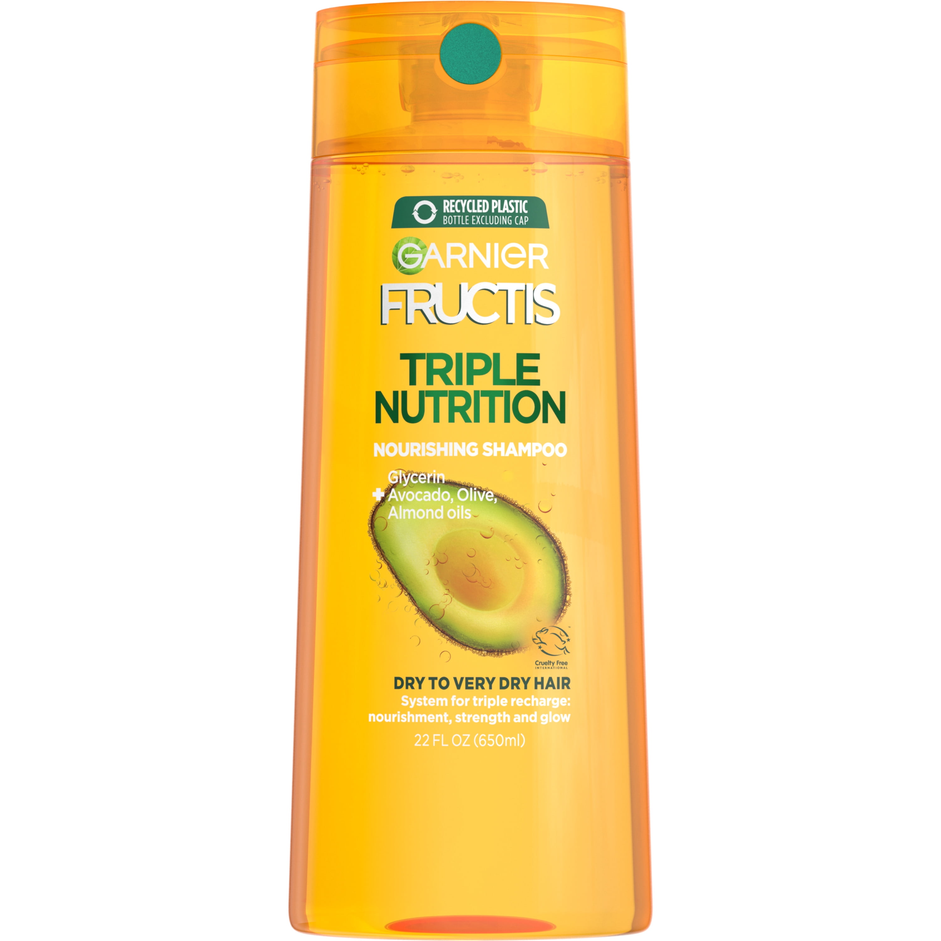 Garnier Fructis Triple Nutrition Shampoo, Dry to Very Dry Hair, 22 fl oz - Garnier Fructis Triple Nutrition Shampoo, Dry to Very Dry Hair, 22 fl oz -