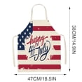 thumbnail image 3 of Rustic USA Flag Vintage American Patriotic US Flags Apron, Clearance, Bib Apron with Adjustable Neck for Men Women, Suitable for Home Kitchen Cooking Waitress Chef Grill Bistro Baking BBQ(M) Apron, 3 of 7