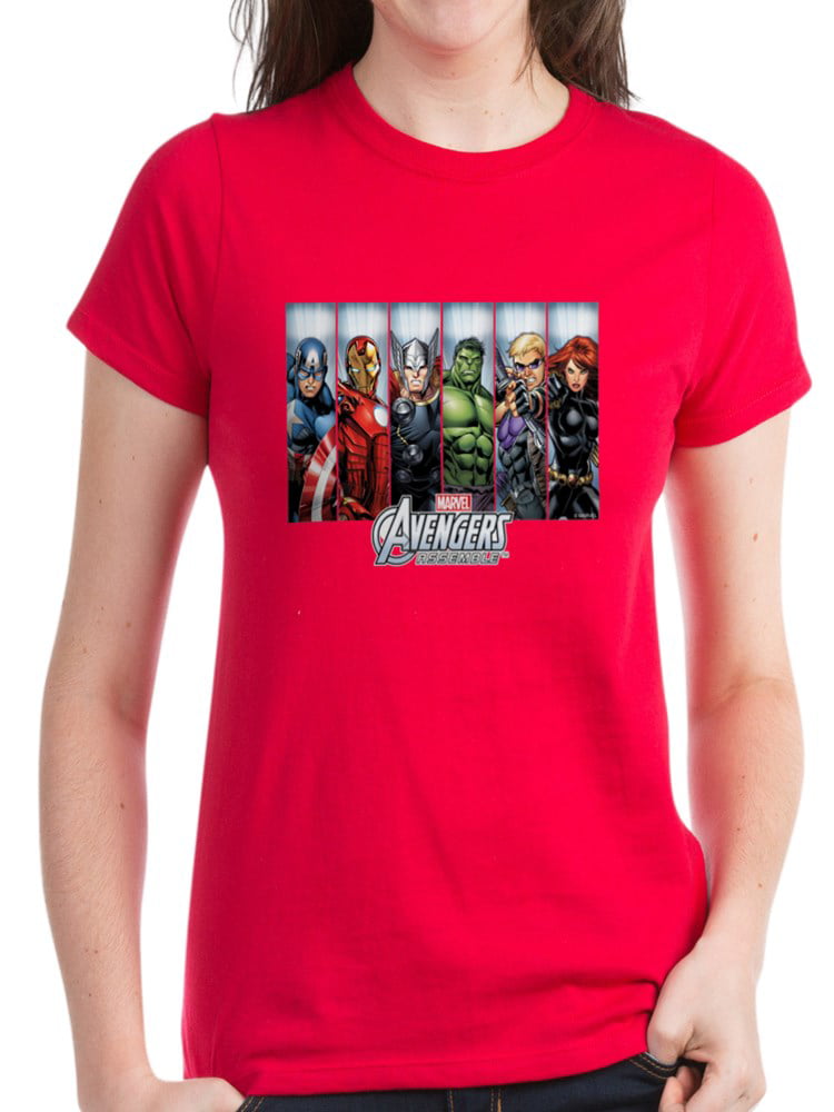 CafePress Avengers Assemble Women's Dark T - Women's Dark T-Shirt -