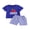 Blue-Apple, variant on BemeyourBBs Toddler Baby Boy Back to School Outfit Baby First Day of School Kindergarten Outfit Baby Boy Summer Clothes Apple Embroidery Short Sleeve T Shirt and Plaid Shorts 2 Pcs Set