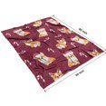 thumbnail image 4 of Christmas Corgi Blanket,Comfortable Soft Lamb Wool Throw Blanket,All Season,Warm Lightweight Blankets for Sofa Bed Couch Living Room Chair,60"x80", 4 of 4