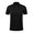 Black, variant on WREESH Men's Casual Henley Shirts Solid Color Short Sleeve Top with Turndown Collar for Everyday Comfort Black