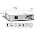 thumbnail image 3 of Proyector de arte Artograph Flare 500 HD con WiFi y control remoto, blanco, 3 of 8