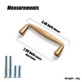 thumbnail image 4 of Goo-Ki 3" Hole Center Dark Champagne Bronze Kitchen Cabinet Handles, Closet Classic Zinc Alloy Drawer Cabinet Pulls Dresser Hardware for Bedroom, 6 Pack, 4 of 9