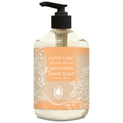 Liquid Hand Soap By Olivia Care - Mandarin & Olive Oil. All Natural - Cleansing, Germ-Fighting, Moisturizing Hand Wash for Kitchen & Bathroom - Gentle, Mild & Natural Scented - 18.5 OZ