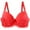 Red, variant on Fatuov Wireless Bras for Women Plus Size Full Coverage Spaghetti Straps Push-Up Bralettes for Workout Sexy Breathable Summer Bras 44B, Beige