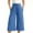 Blue, variant on Nrmvnmi Wide Leg Cropped Palazzo Pants for Women Culottes with Pockets Summer Gaucho Pants Mothers Day Gifts
