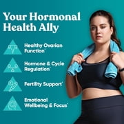 Regulate Menstrual Cycle Support – Hormone Balance at Optimal 40:1 Myo-Inositol & D-Chiro Inositol – PCOS Supplement for Period Consistency, Menstrual & Ovulation Support – 120 Vegan Capsules