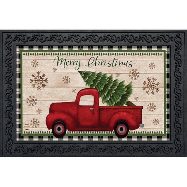 Felpudo navideño para camioneta, para interior y exterior, 45,7 x 76,2 cm