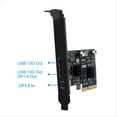 thumbnail image 2 of USB-C PCIE Card Type C PCI-Express to USB 3.2 10Gbps+DP1.4 PCI Express Expansion Card to USB3.2 Gen2 for Win/Linux, 2 of 8