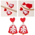 thumbnail image 4 of 1 par de de Navidad, de joyería, para niñas, de joyería de vacaciones de Navidad de Acción de Gracias, liviano - Yinane Pendientes Stud, 4 of 5