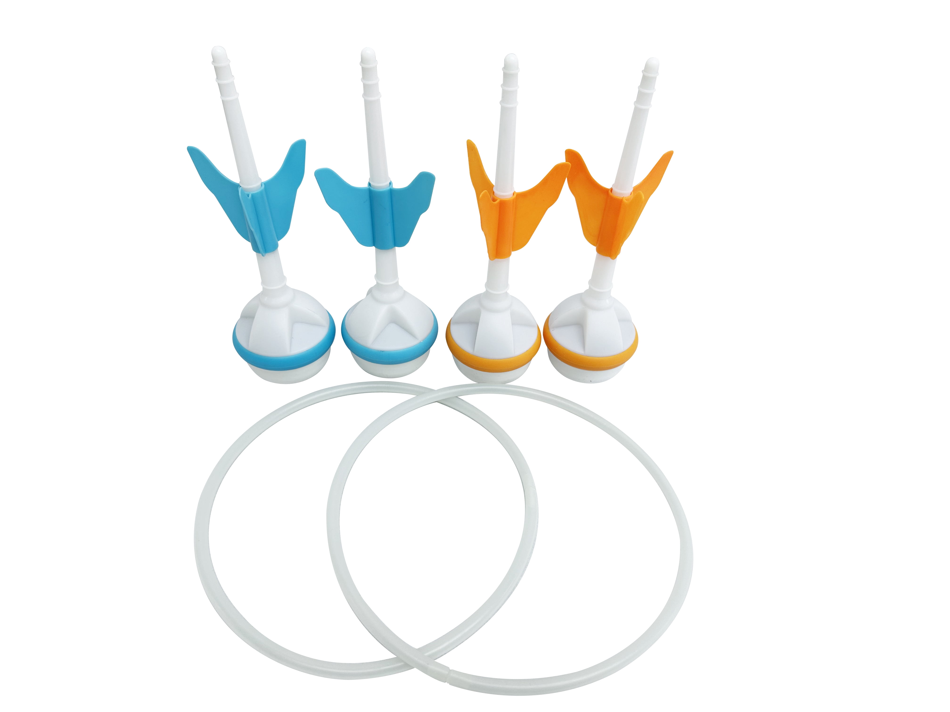 CIPTON LED Lawn Darts, 4 Blue/Orange LED Darts