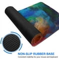 thumbnail image 4 of Mouse Pad Gaming, Large Mouse Pads for Desk, Keyboard Mouse Mat Desk Pad, Non-Slip Rubber Base with Stitched Edges Mousepad, 31.5x11.8in Colorful Galaxy, 4 of 7
