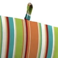 thumbnail image 5 of Jordan Manufacturing 72" x 22" Covert Breeze Multicolor Stripe Rectangular Outdoor Chaise Lounge Cushion with Ties and Hanger Loop, 5 of 13