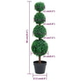 thumbnail image 4 of vidaXL Artificial Topiary Tree Faux Boxwood Ball with Pot Fake Plant Green 28", 4 of 6
