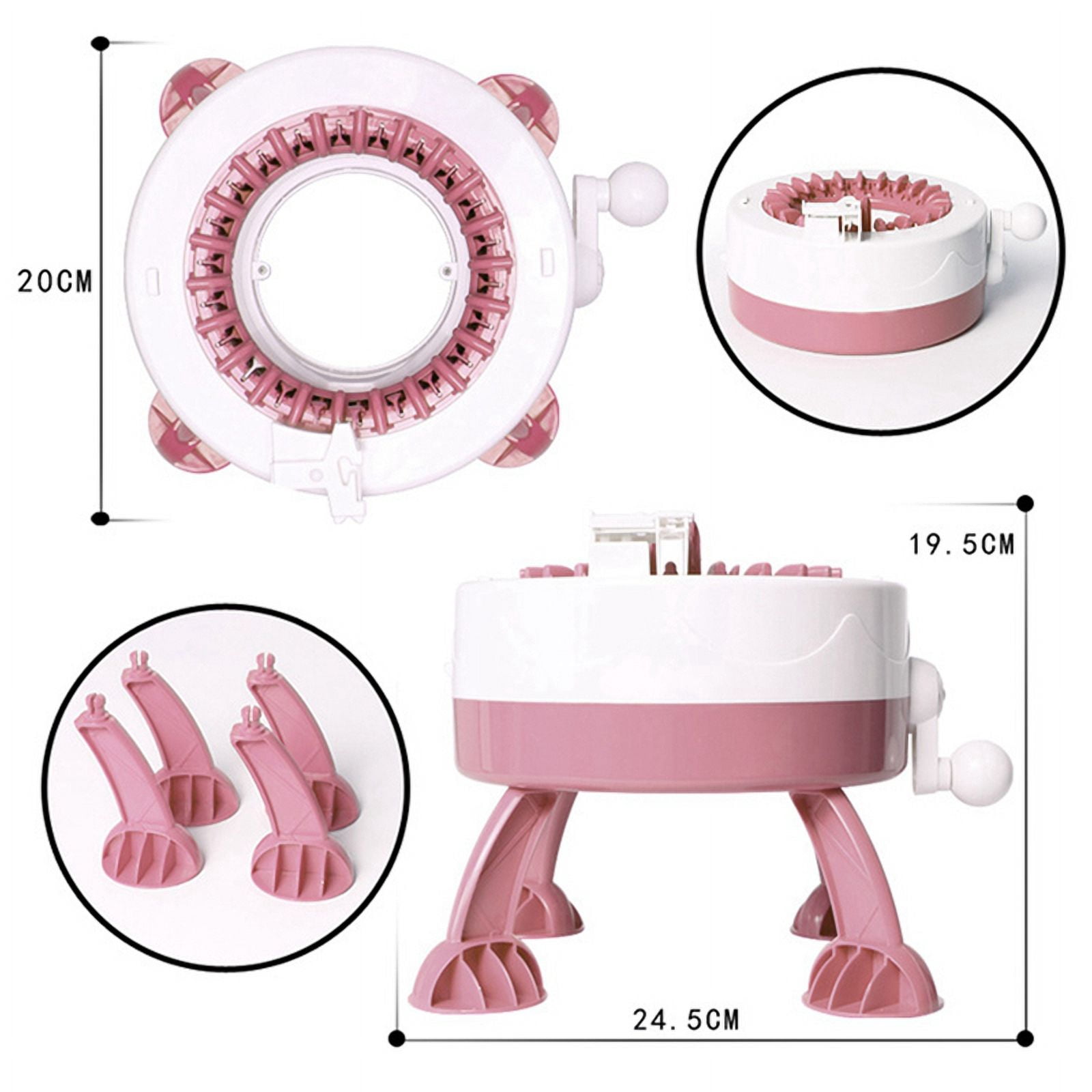 2X 22 Needles DIY Knitting Machine Loop Weaving  Weaving Scarf Sweater Hat Socks EducationalToy for Adults
