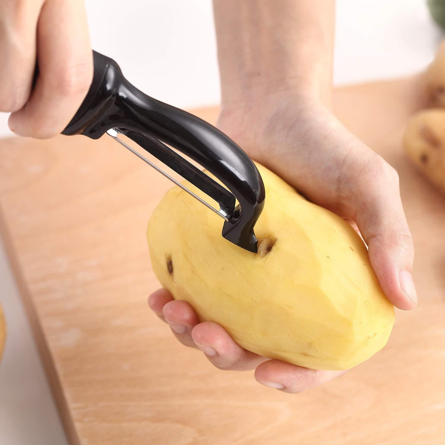 Vegetable Peeler By Cestari Kitchen - Pro Peeler with Razor Sharp Cera