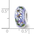 thumbnail image 2 of Reflection Beads QRS3706 Sterling Silver Reflections Daisy Tell Me True Fenton Glass Bead, 2 of 3