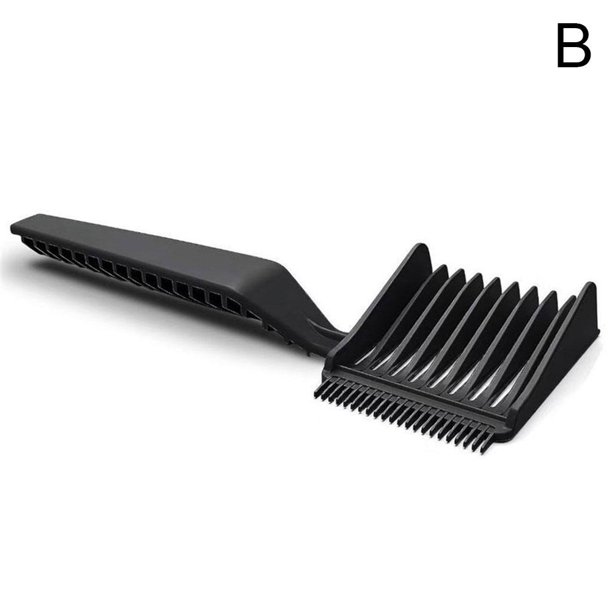 Peine para corte de pelo masculino, peine para máquina de cortar el pelo, peine degradado, peine de pinza con cabezal de aceite, peine de posicionamiento de punta plana