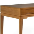 thumbnail image 4 of Allora 60" Mid-Century Wood Rubberwood Computer Desk in Golden Brown, 4 of 7