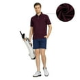 thumbnail image 3 of M MAELREG Mens Polo Shirts Short Sleeve Dry Fit Jacquard Performance Moisture Wicking Casual Pocket Golf Shirts for Men, 3 of 6