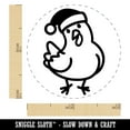 thumbnail image 2 of Santa Christmas Chicken Self-Inking Rubber Stamp Ink Stamper - Brown Ink - Mini 1/2 Inch, 2 of 7