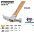 thumbnail image 2 of Martillo Pulido Uña Recta 16 Oz Truper 16658 Truper MOR-16, 2 of 2