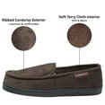 thumbnail image 5 of Alpine Swiss Wide Mens Slippers Steve Moccasin House Shoes Memory Foam Insole Corduroy Slip-On Terry Lining Indoor Outdoor Non-Slip Rubber Outsole, 5 of 7
