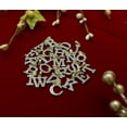 thumbnail image 2 of 10k White Gold Finish Alphabet With Lab Created Diamonds Silver Pendant, 2 of 11