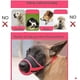 thumbnail image 4 of Dog Muzzle Dog Muzzles to Prevent Biting, Barking and Chewing, Adjustable Loop, Nylon Soft Pad, Breathable Mesh, Muzzle for Small Dog (Black-Gray, S), 4 of 5