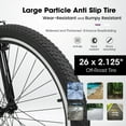 thumbnail image 4 of 24“/26" Mountain Bike for Women - 21-Speed, Dual Disc Brakes, Front Suspension, All-Terrain Tires, 85% Pre-Assembled Carbon Steel Frame Bicycle, 4 of 9