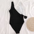 thumbnail image 3 of Gibobby Trajes de Natación para Mujer Trajes de baño con escote en V profundo para mujer Traje de baño sin espalda con volantes Traje de baño adelgazante(Blanco,M), 3 of 5