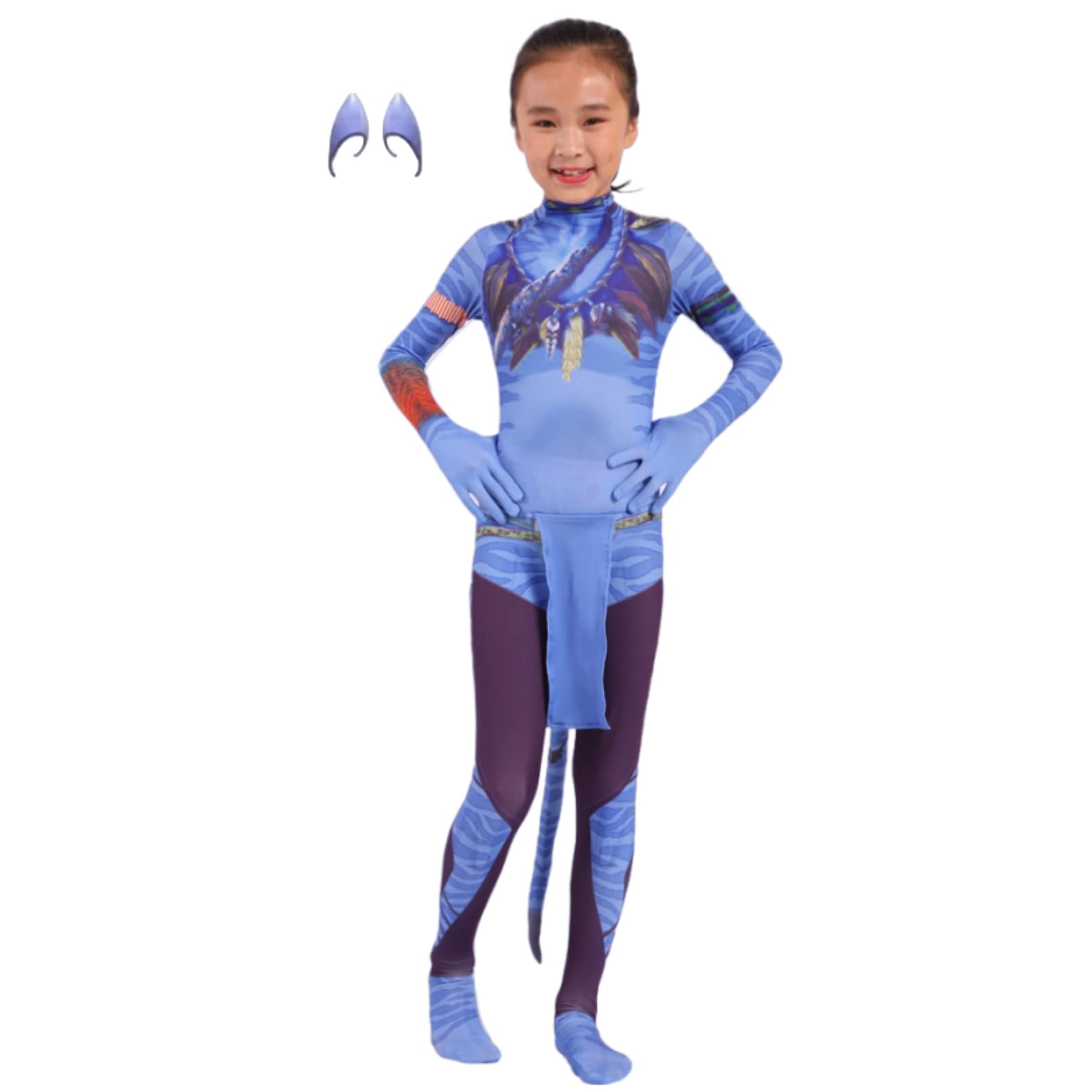 Avatar Costume for Kids, Anime Costume Halloween Cosplay Jumpsuit