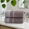 thumbnail image 5 of Hand Towels for Bathroom, 13x29 Inch Premium 100% Cotton Absorbent Face Towel, Blue, 5 of 7