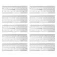 thumbnail image 1 of 10pcs Professional Portable Clear Soft PVC Nail Art Measuring Ruler False Nail Art Tool, 1 of 1