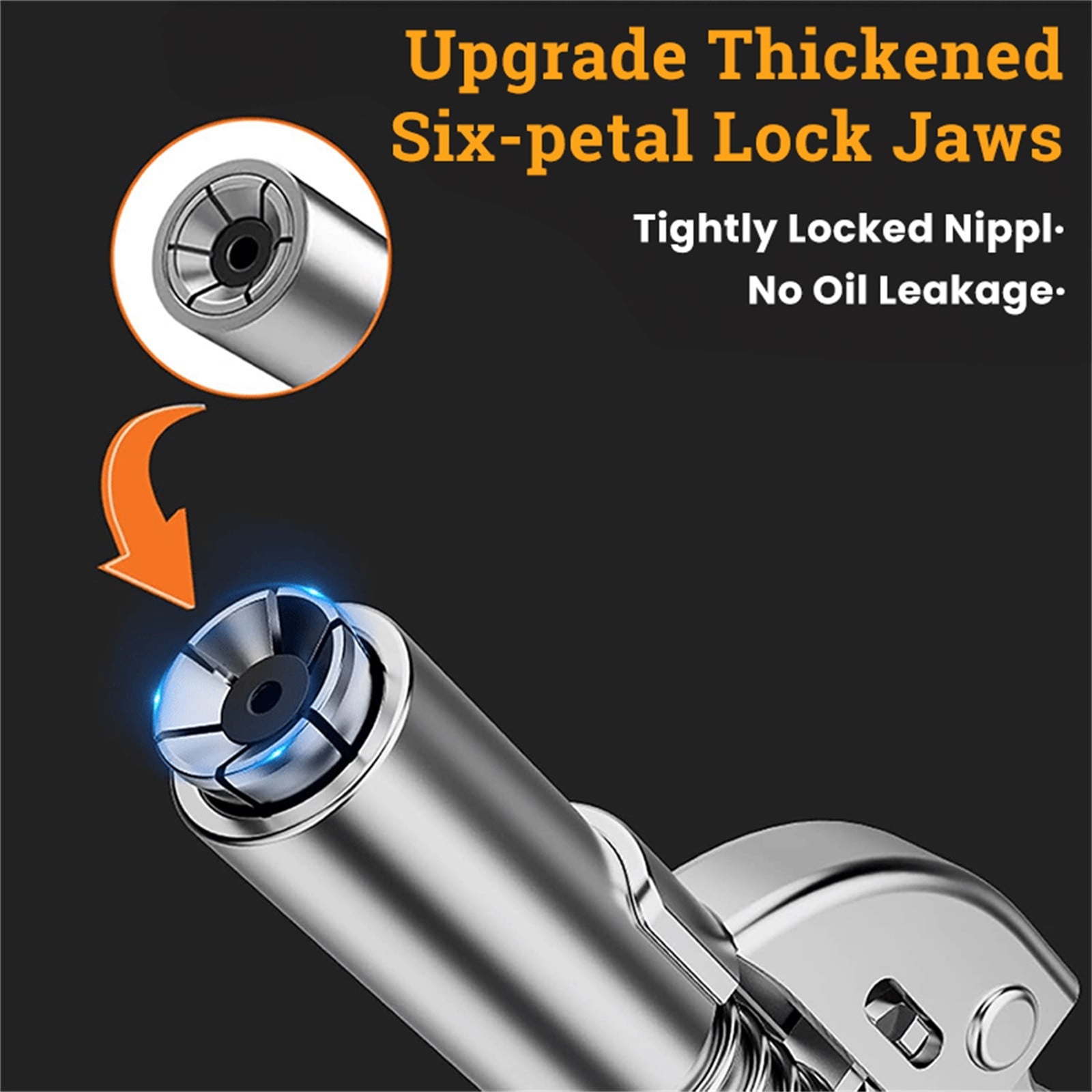 Cadorn Locking Plier - Type Grease Nozzle - Heavy - Duty Grease Gun Tip for Precision Lubrication