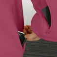 thumbnail image 6 of GEWSEY Hoodie with Eye Mask Built In,Comfort Airplane Mode Travel Hoodies with Hidden Pockets,Blanket Hoodie for Women Men (Brick Red, 3XL), 6 of 9
