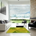 thumbnail image 7 of Ahgly Company Machine Washable Indoor Square Transitional Dark Yellow Green Area Rugs, 7' Square, 7 of 7