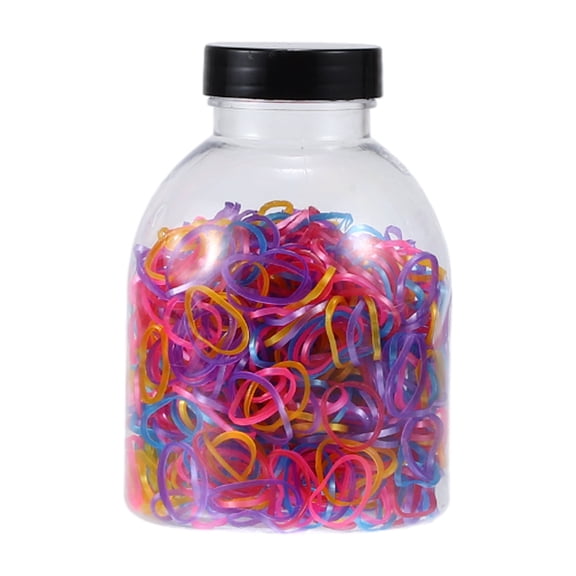 Unique Bargains Women's Cute Hair Rubber Bands 0.63" Diameter Assorted Color 1 Set