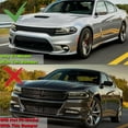 thumbnail image 2 of 3Pcs Front Bumper Lip Compatible with 2015-2024 Dodge Charger, Air Dam Lower Chin Spoiler Splitter Fit for SRT Hellcat 392 Scat Pack GT R/T Daytona, Protection Body Kit (Glossy Black), 2 of 11