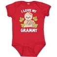 thumbnail image 3 of Inktastic Cute Sloth I Love My Grammy with Green Leaves Boys or Girls Baby Bodysuit, 3 of 5