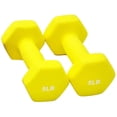 thumbnail image 4 of BalanceFrom 20 lb Neoprene Coated Iron Dumbbell Hex Weights Set with Stand, Color-Coded, 4 of 7