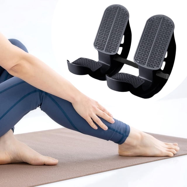 Camilla de pantorrilla Foot Rocker, antideslizante, ligera, estira los músculos de la pierna tensos negro
