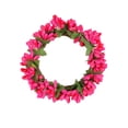 thumbnail image 1 of Romantic Decor,Simulated Candle Base Wreath Ornament Warm Romantic Atmosphere Delicate Appearance Non-Fading,Festive Decor for Candlelight Dinner Tabletop Front Porch Wall Home Festival Decors, 1 of 2